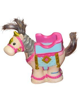 Fisher-Price Little People Dance Twirl Palace White Horse-GUC